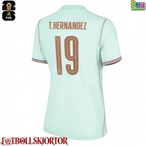 Frankrike Theo Hernandez #19 Bortatröja Dam VM 2026 Kortärmad